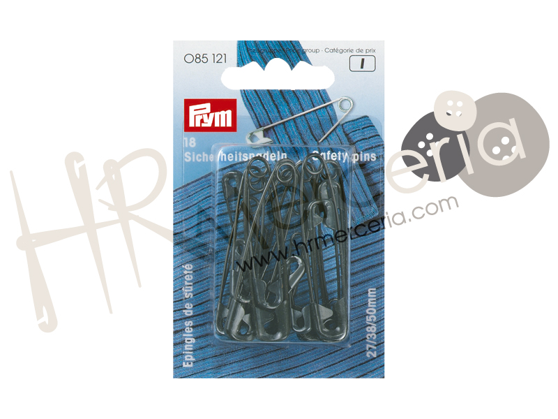 Imperdible acero negro surt Prym