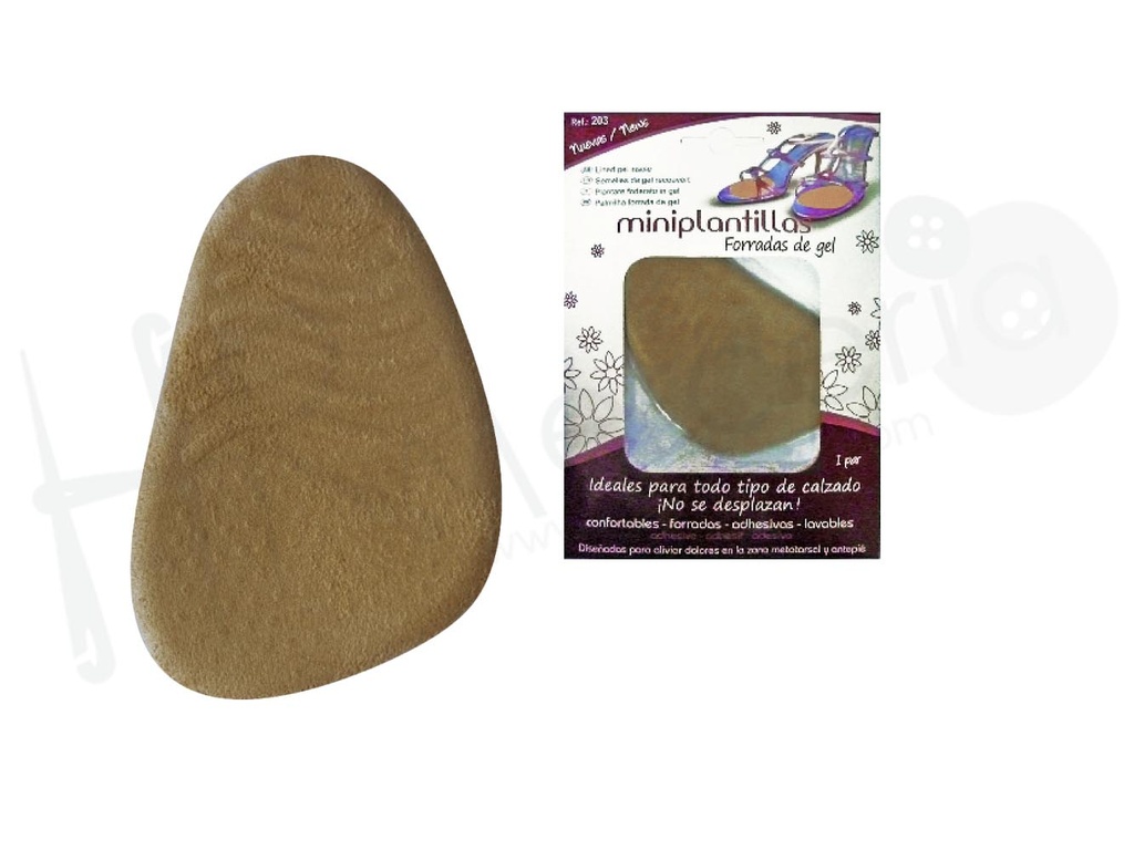 Mini plantilla forrada gel