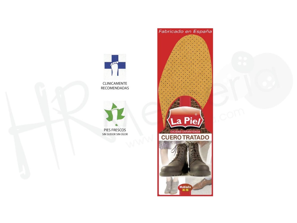 Plantilla cuero La Piel 3061