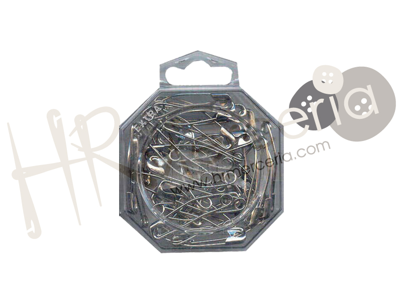 Imperdible curvado acero 40 mm Jabalí 40 pz.