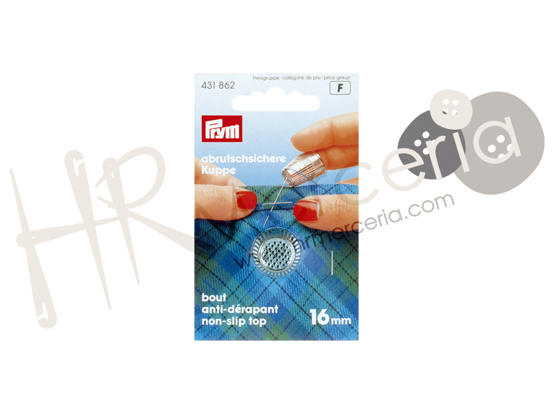 Dedal zinc galvanizado colado 16mm Prym