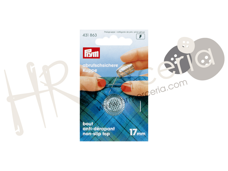 Dedal zinc galvanizado colado 17mm Prym