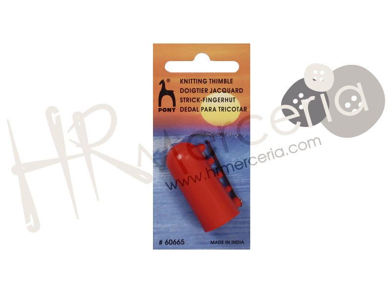 Dedal para tricotar Pony