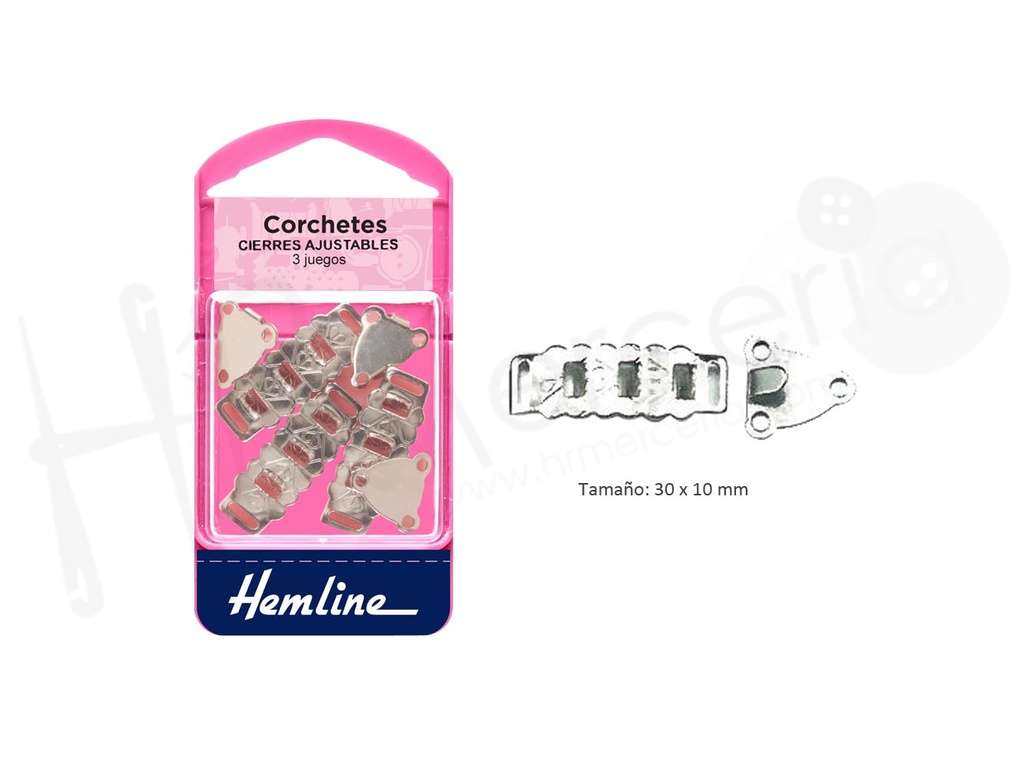 Corchetes ajustables blister 3 juegos H432