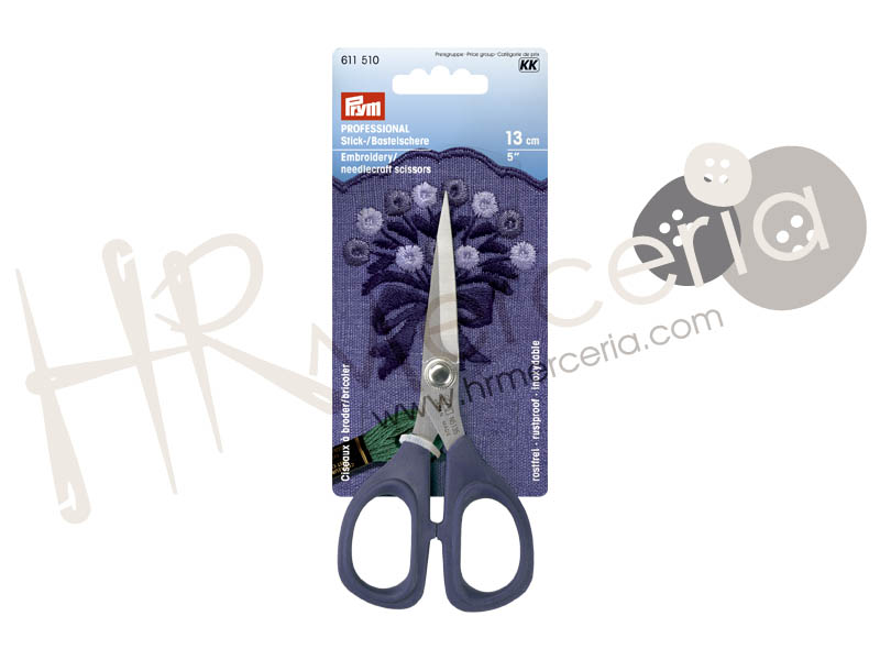 Tijera bordar mango suave 5" Prym