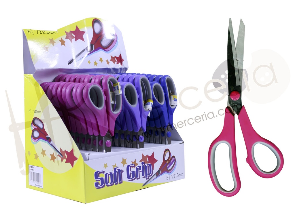 Expositor tijeras universales 8 1/2" 30 pz.