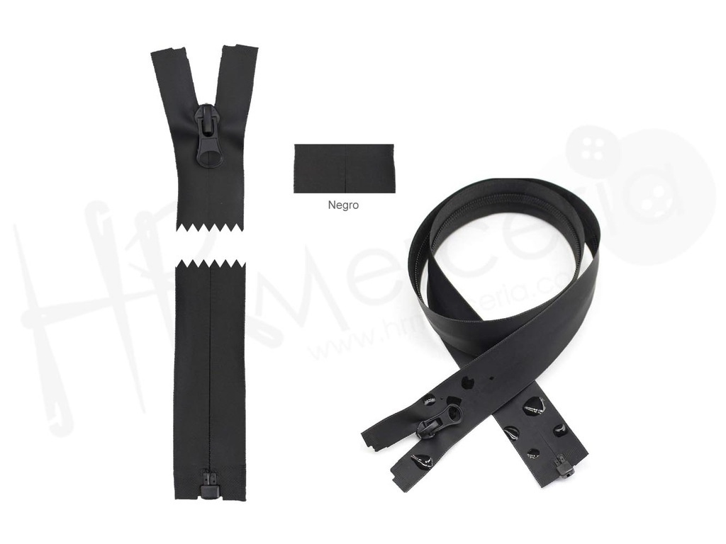 Cremallera cerrada 2830 imper nylon 3 pack 3ud. 