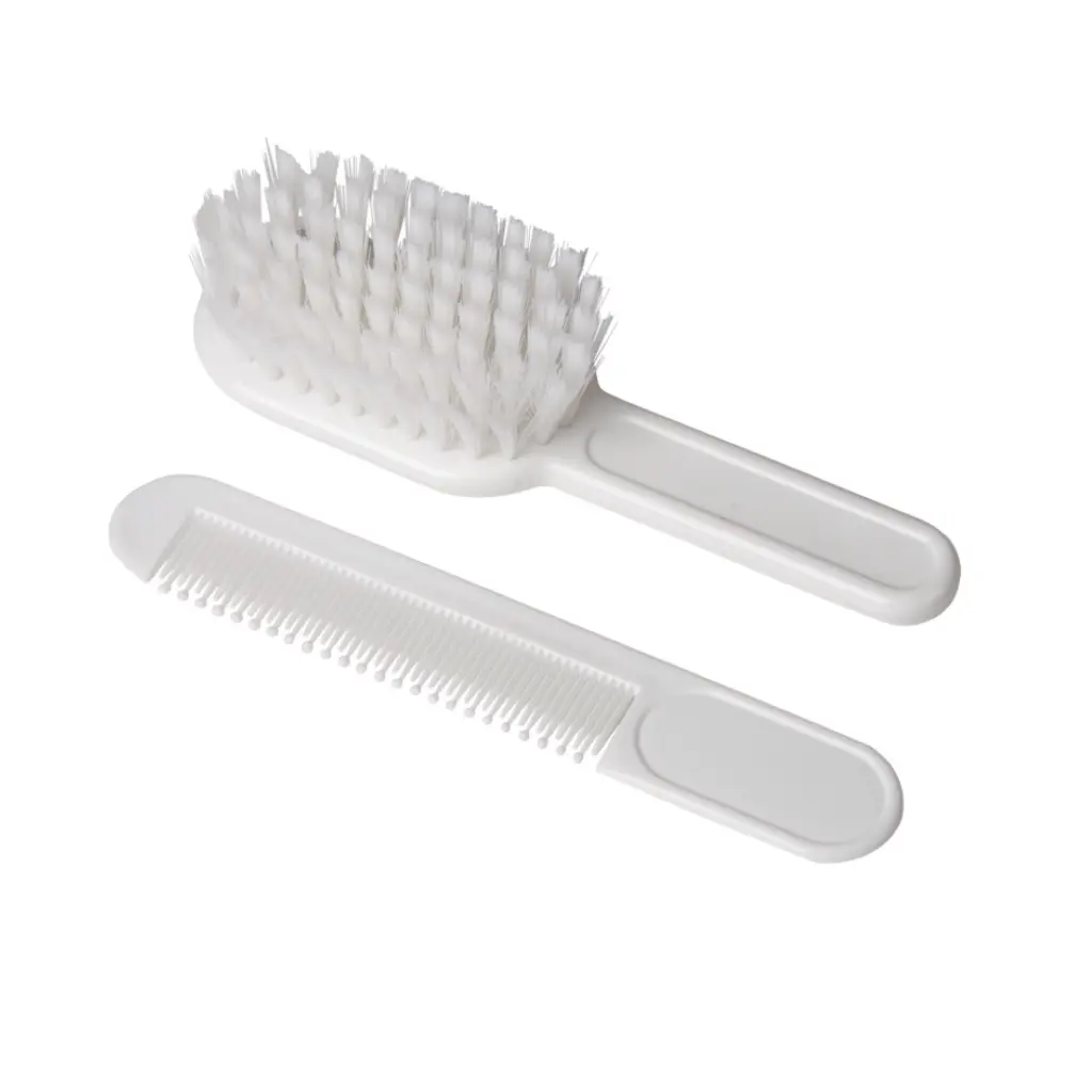 Blíster juego cepillo y peine baby blanco