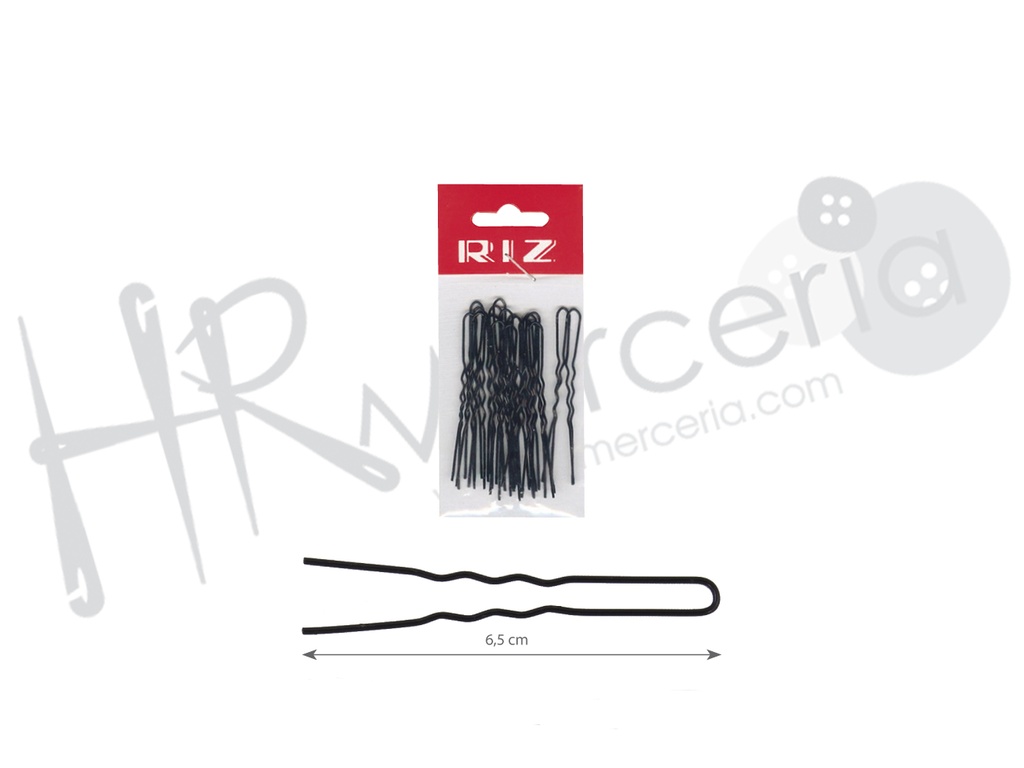 Horquilla invisible negra 65mm