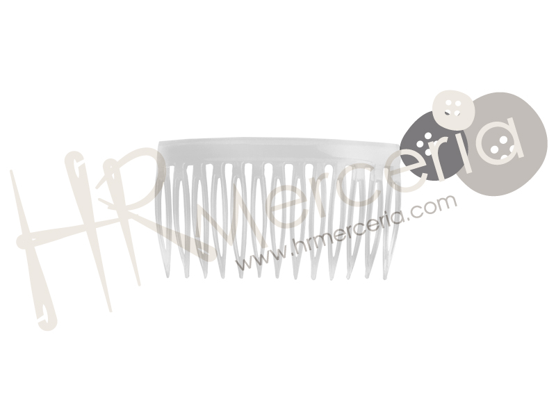 Peineta transparente pequeña 60011 pack 12 pzas