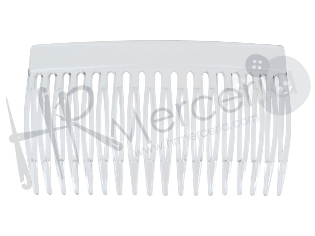 Peineta transparente grande 60038 pack 12 uds.