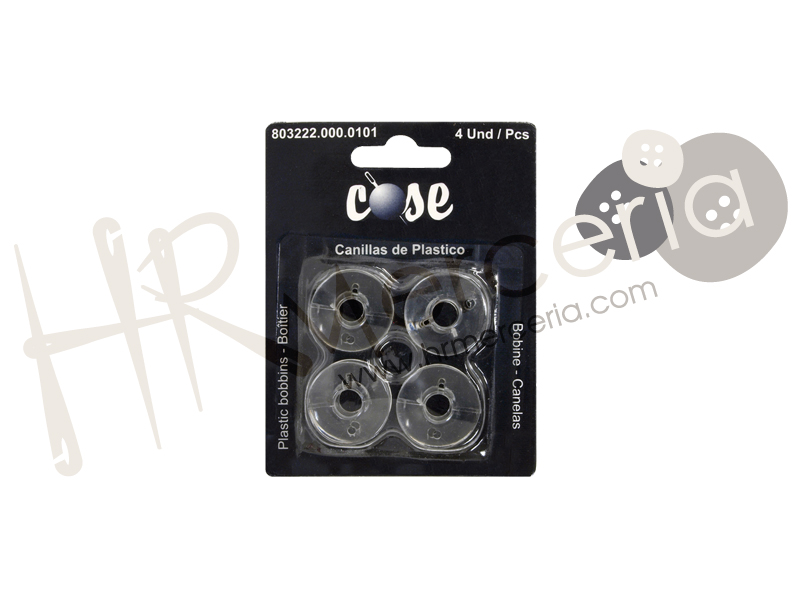 Canilla plastico estrecha pack 4 pz.