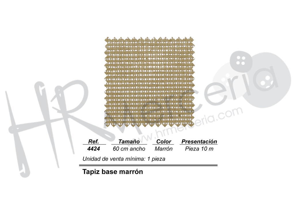 Tapiz base marron ancho 60 cm