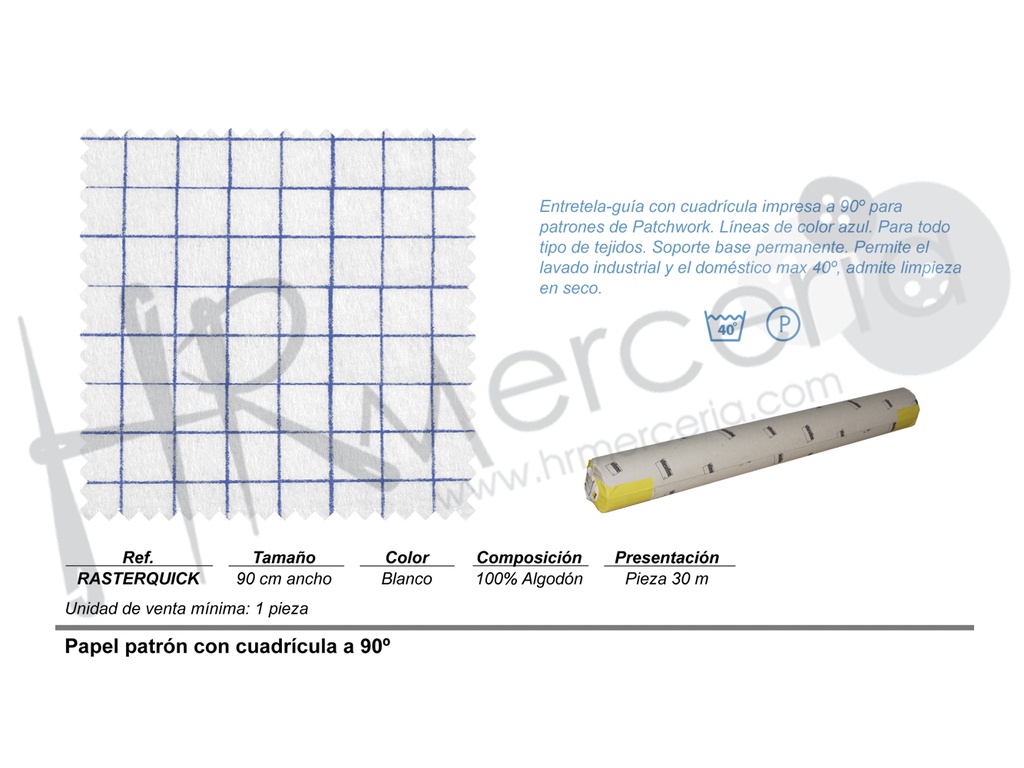 Papel patron 90 cm 30 metros