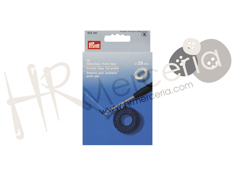 Anillas para crochet plano 26 mm Prym