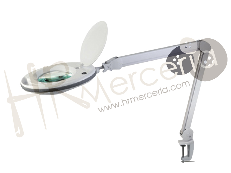 Lupa brazo pivotante lampara led 5 dioptrias
