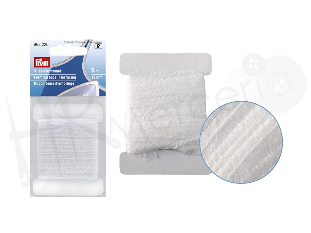 Entretela ligueta para reforzar 12 mm blanco pza 5 mts