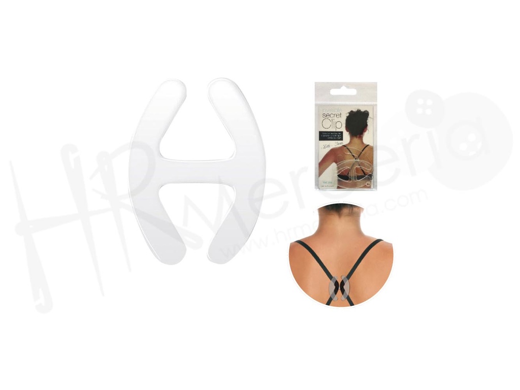 Clip cruceta invisible espalda pack 3 unid