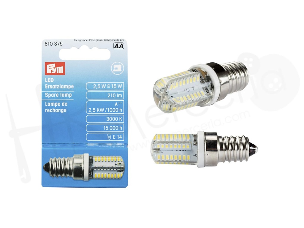 Bombilla rosca repuesto LED maq. 2,5W.