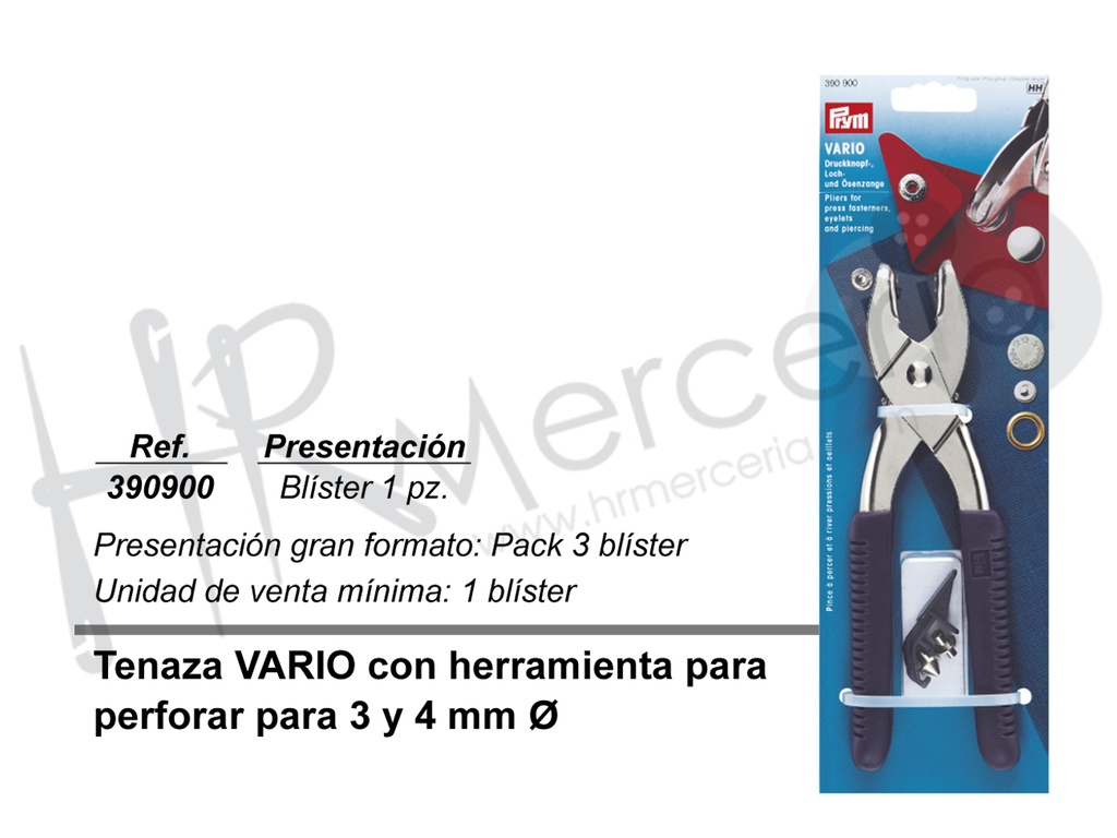Tenaza Vario con herram perforadoras 390900
