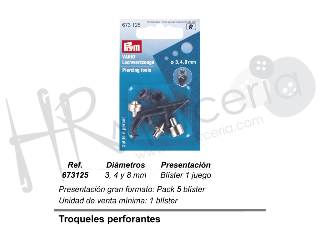 Troqueles perforantes tenaza y palanca 673125