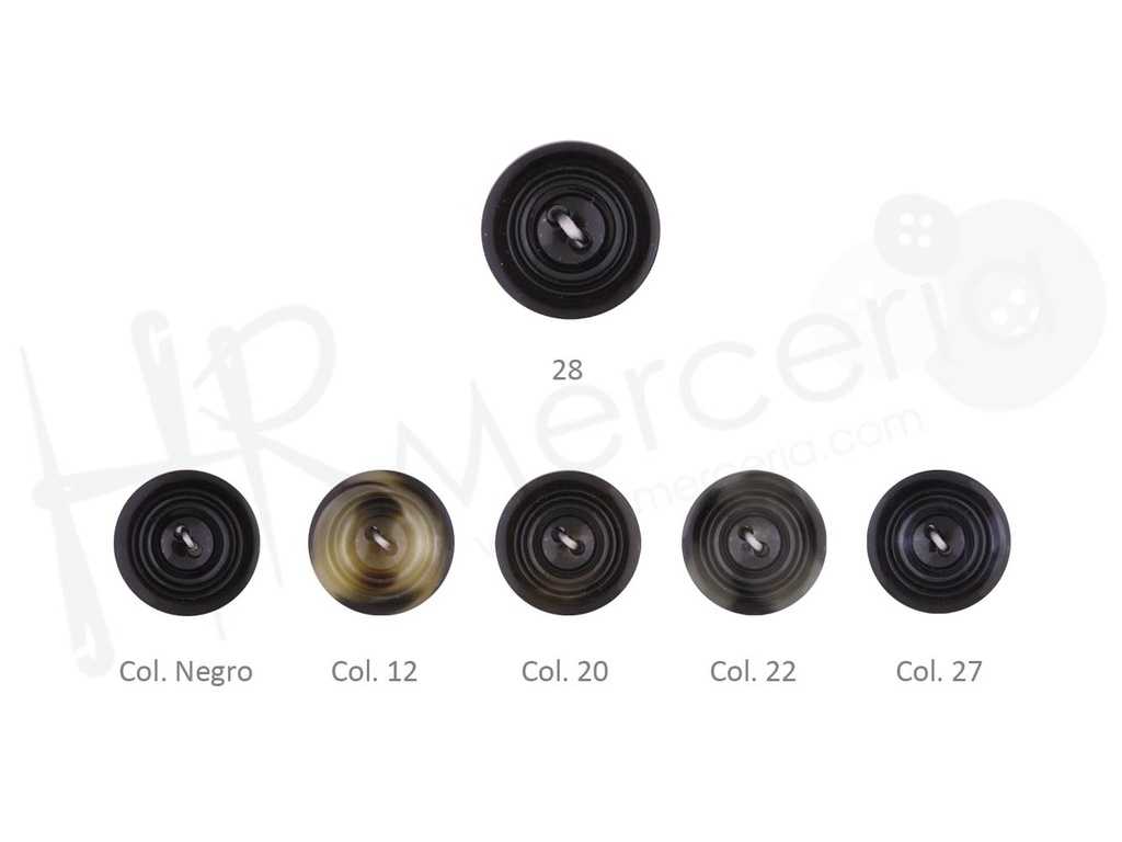 Boton pasta 2 agujeros 11322/39 talla 28