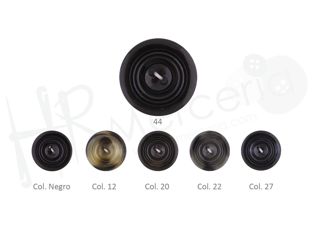 Boton pasta 2 agujeros 11322/39 talla 44
