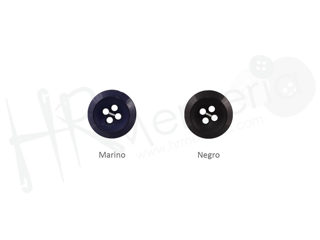 Boton nylon 4 agujeros brillo-mate 2312 talla 24