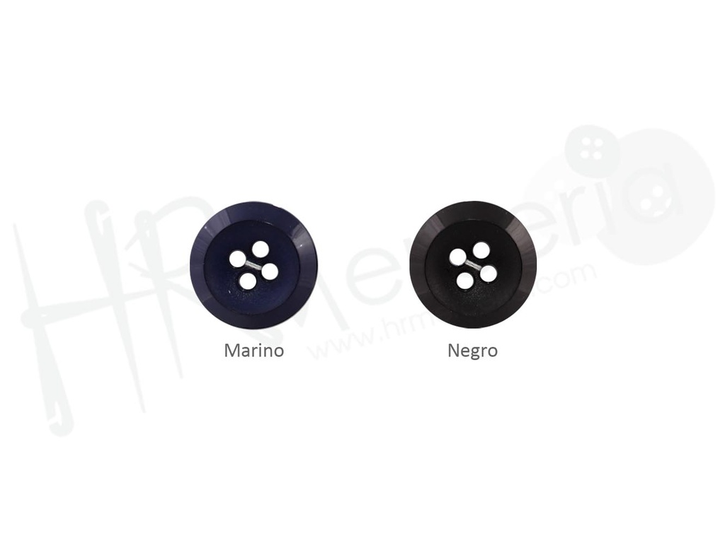 Boton nylon 4 agujeros brillo-mate 2312 talla 32