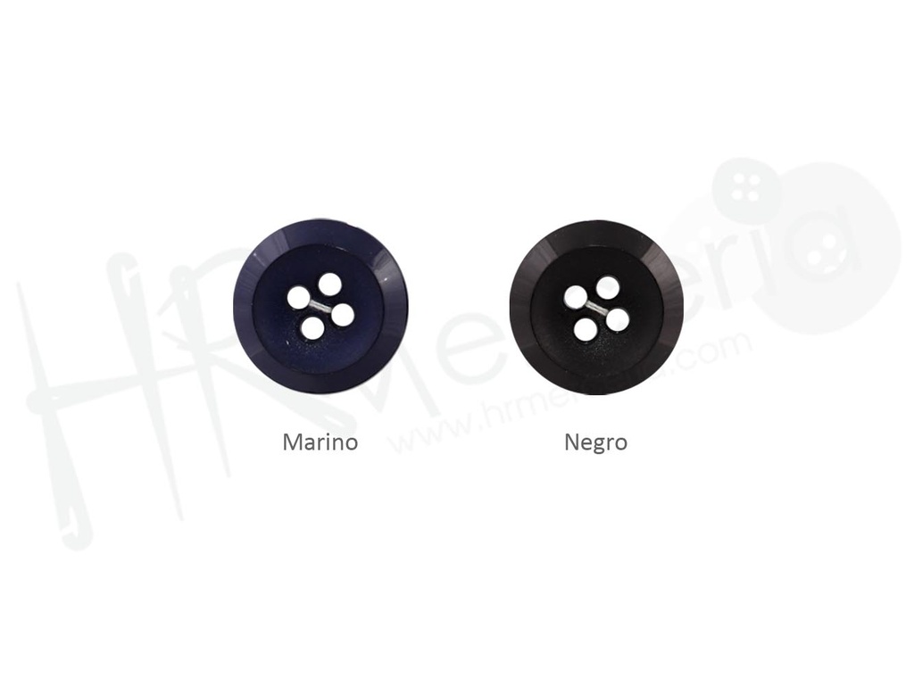 Boton nylon 4 agujeros brillo-mate 2312 talla 36