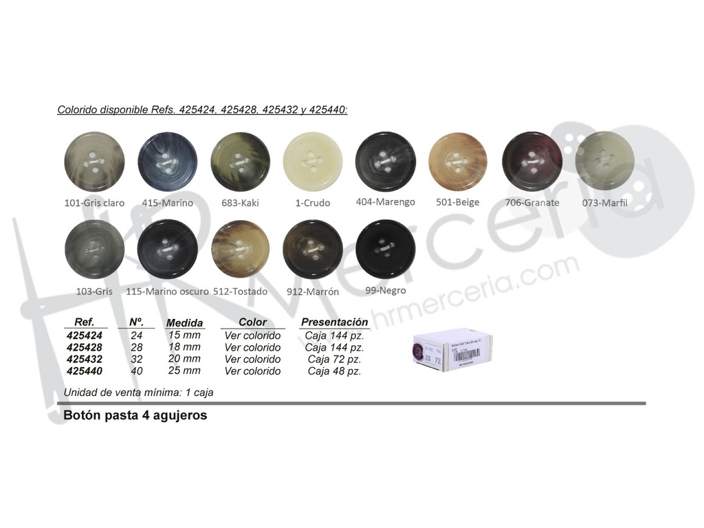 Boton 4254 Talla 28