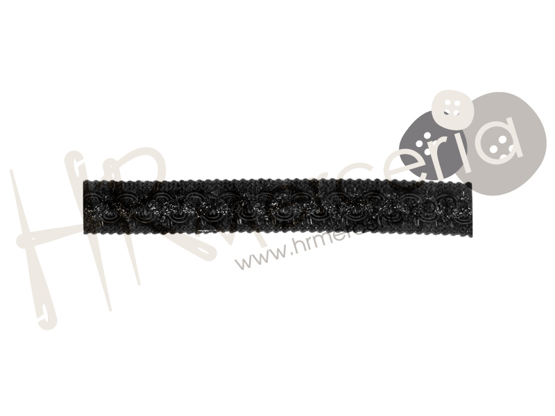 Galon liso ondas con lurex 8028