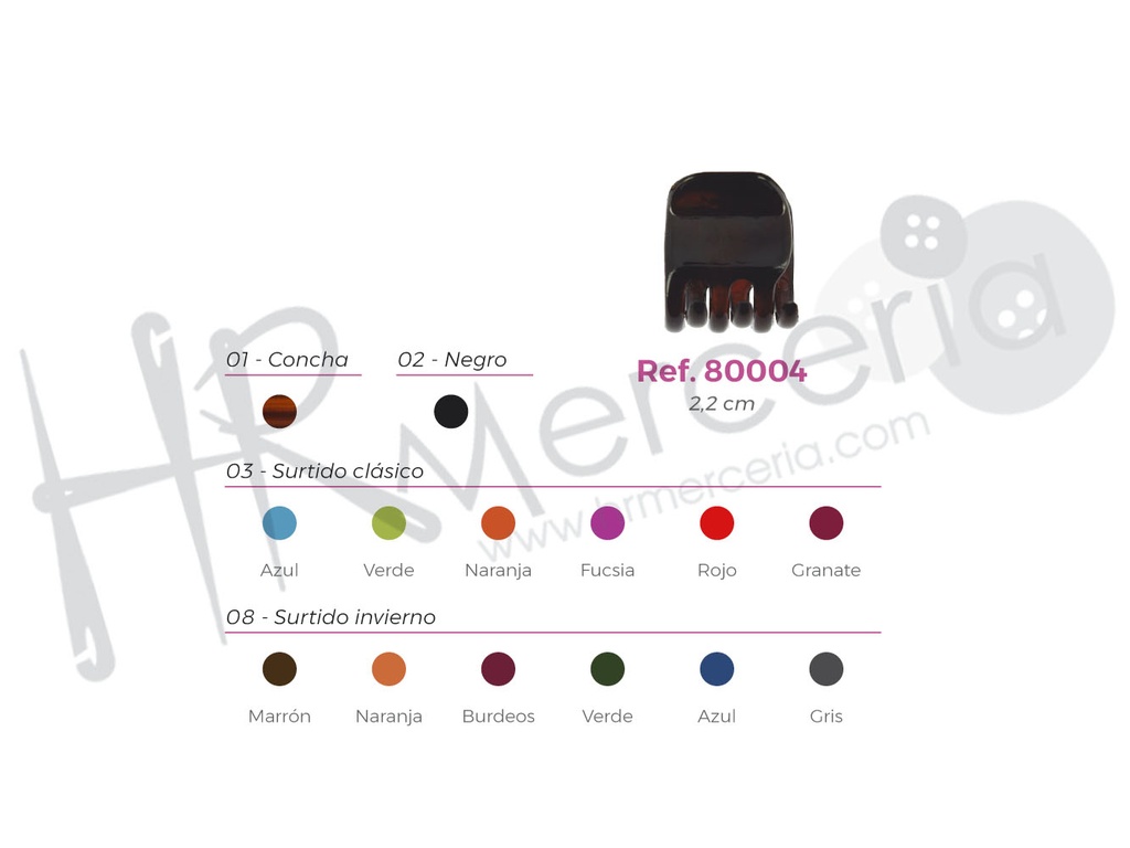 Pinzoto 2,5 cm 80004 pack 24 pz.