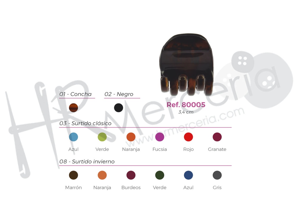 Pinzoto 3,5 cm 80005 pack 12 pz.
