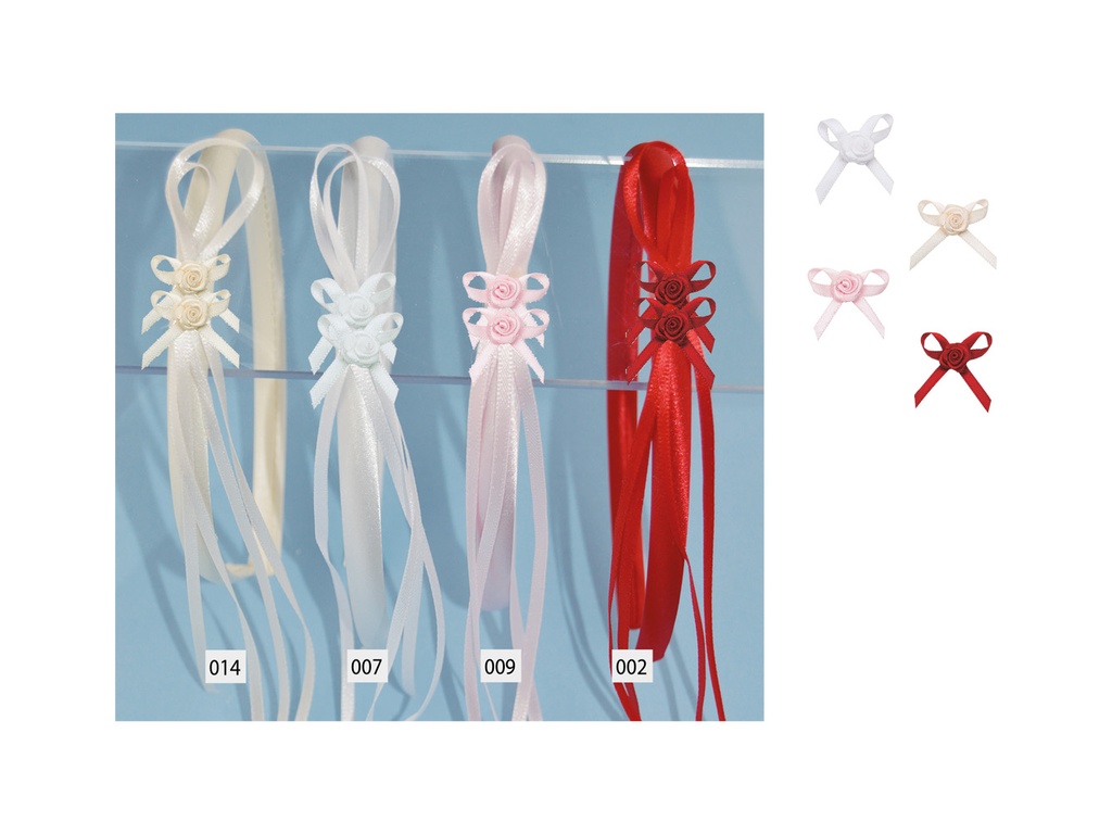 Diadema lazo flor DI0099 pack 2 ud.
