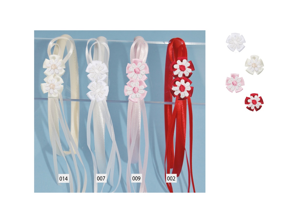 Diadema lazo flor DI0100 pack 2 ud.