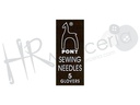 Aguja de coser cuero Nº 5 18105 Pony 25 pz