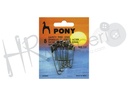Imperdible acero niquelado 84402 Nº 1 Pony 12 pz
