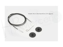 Cables para agujas negro 56 cm Knitpro