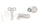 Gancho cortina corchete nylon 100 pz.