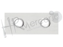 Cinta ojete de 80/32 mm pza 25 mts