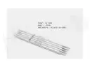 Aguja doble punta 20 cm 3.75 mm Mindful- Knitpro