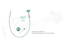 Cable giratorio desde 35 cm hasta 60 cm Mindful - Knitpro