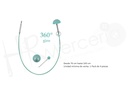 Cable giratorio desde 76 cm hasta 100 cm Mindful - Knitpro