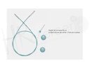 Cable fijo desde 28 cm hasta 50 cm Mindful - Knitpro
