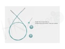 Cable fijo desde 76 cm hasta 100 cm Mindful - Knitpro