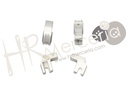Pata guia invisible plastico corta pack 2 unid.