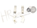 Pata guia invisible plastico larga pack 2 unid.