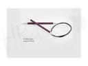 Aguja circular fija 80 cm 6.00 mm Zing- Knitpro