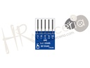 Aguja maquina talon redondo Pony 5 pz.